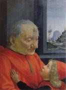Domenico Ghirlandaio old man with a young boy painting